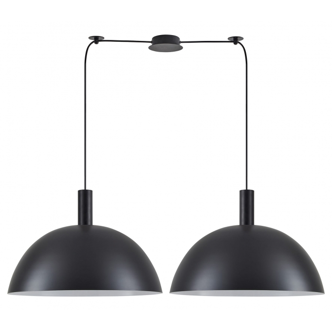 SE21-BL-4-BL2-MS50 ADEPT TUBE Black Metal Shade Pendant+