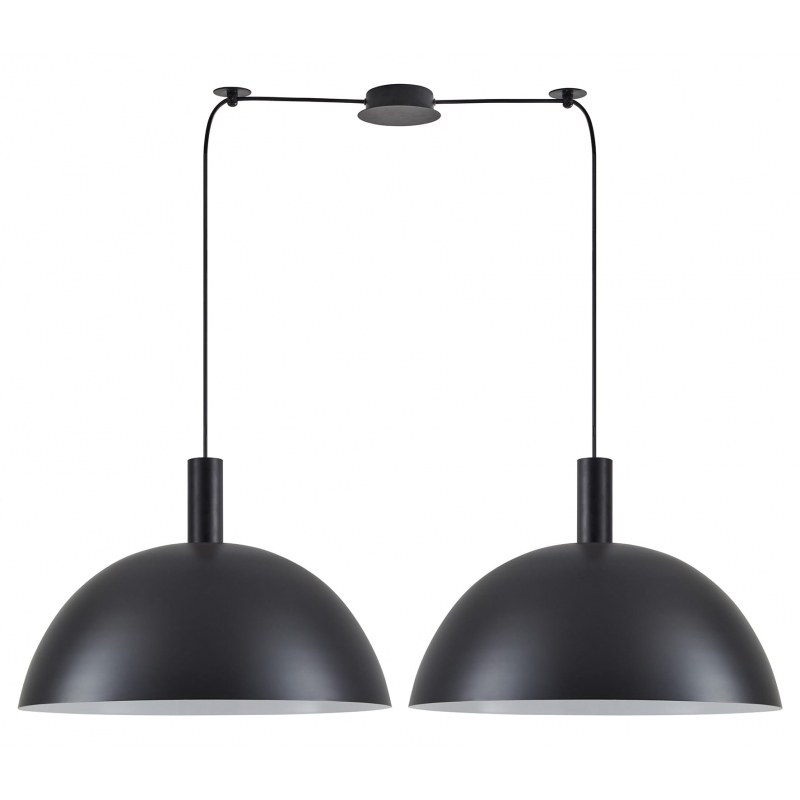 SE21-BL-4-BL2-MS50 ADEPT TUBE Black Metal Shade Pendant+