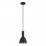 SE21-BL-4-MS2 ADEPT TUBE Black Pendant Black Metal Shade+