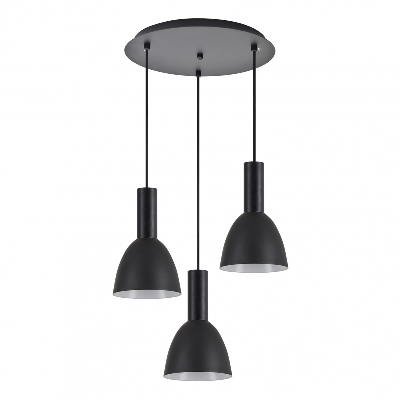 SE21-BL-4-3BL-MS2 ADEPT TUBE Black Pendant Black Metal Shade+ SE21-BL-4-3BL-MS2 ADEPT TUBE Black Pendant Black Metal Shade+