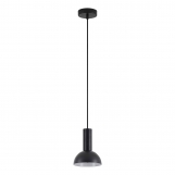 SE21-BL-4-MS3 ADEPT TUBE Black Pendant Black Metal Shade+