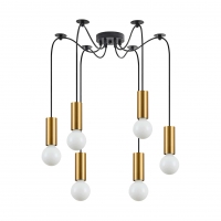 SE21-GM-4-BL6 ADEPT TUBE Gold Matt Pendant+