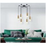 SE21-GM-4-BL6 ADEPT TUBE Gold Matt Pendant+