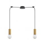 SE21-GM-4-BL2 ADEPT TUBE Gold Matt Pendant+