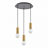 SE21-GM-4-3BL ADEPT TUBE Gold Matt Pendant+