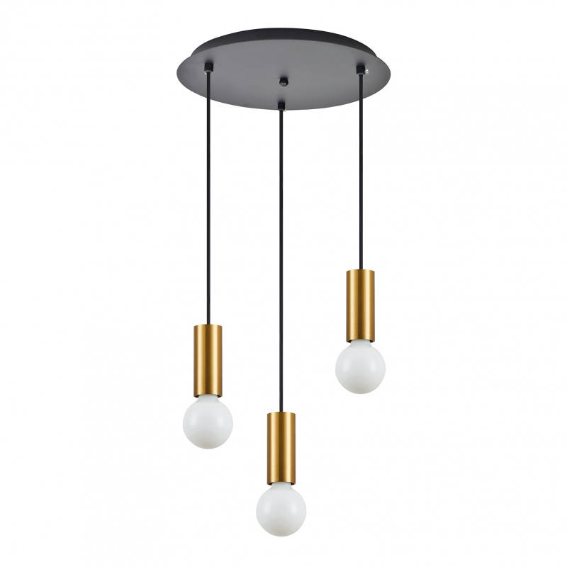 SE21-GM-4-3BL ADEPT TUBE Gold Matt Pendant+ SE21-GM-4-3BL ADEPT TUBE Gold Matt Pendant+