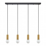 SE21-GM-4-4BL ADEPT TUBE Gold Matt Pendant+