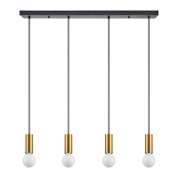 SE21-GM-4-4BL ADEPT TUBE Gold Matt Pendant+