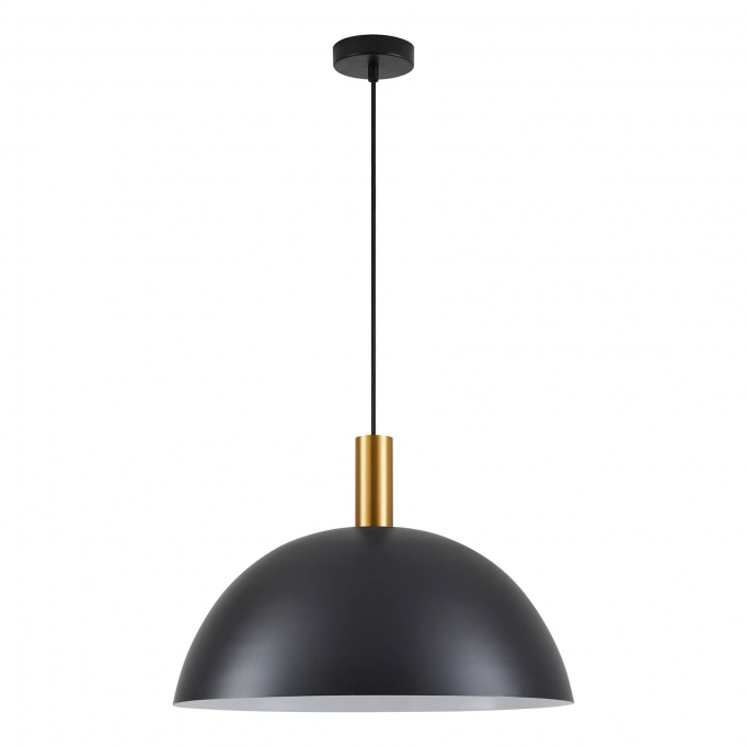 SE21-GM-4-MS50 ADEPT TUBE Gold Matt Pendant Black Metal Shade+