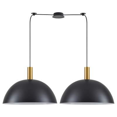 SE21-GM-4-BL2-MS50 ADEPT TUBE Gold Matt Pendant Black Metal Shade+