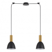SE21-GM-4-BL2-MS2 ADEPT TUBE Gold Matt Pendant Black Metal Shade+ SE21-GM-4-BL2-MS2 ADEPT TUBE Gold Matt Pendant Black Metal Shade+