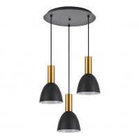 SE21-GM-4-3BL-MS2 ADEPT TUBE Gold Matt Pendant Black Metal Shade+ SE21-GM-4-3BL-MS2 ADEPT TUBE Gold Matt Pendant Black Metal Shade+