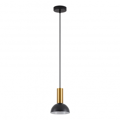SE21-GM-4-MS3 ADEPT TUBE Gold Matt Pendant Black Metal Shade+
