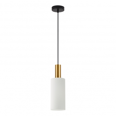 SE21-GM-4-GL3 ADEPT TUBE Gold Matt Pendant White Glass+