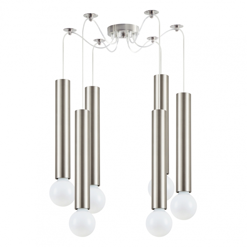 SE21-NM-5-NM6 ADEPT TUBE NICKEL MAT Nickel Matt Pendant+ SE21-NM-5-NM6 ADEPT TUBE NICKEL MAT Nickel Matt Pendant+