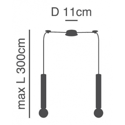 SE21-NM-5-NM2 ADEPT TUBE NICKEL MAT Nickel Matt Pendant+ SE21-NM-5-NM2 ADEPT TUBE NICKEL MAT Nickel Matt Pendant+