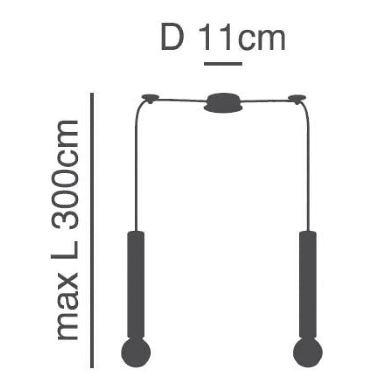 SE21-NM-5-NM2 ADEPT TUBE NICKEL MAT Nickel Matt Pendant+