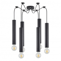 SE21-BL-5-BL6 ADEPT TUBE BLACK Black Pendant+ SE21-BL-5-BL6 ADEPT TUBE BLACK Black Pendant+