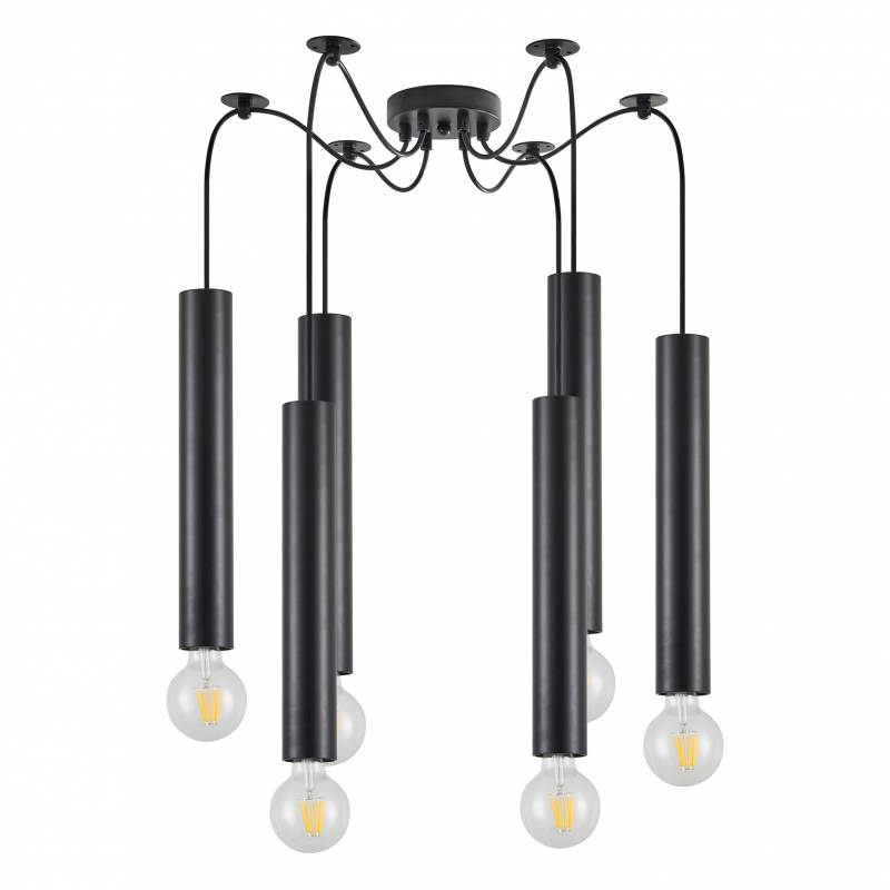 SE21-BL-5-BL6 ADEPT TUBE BLACK Black Pendant+ SE21-BL-5-BL6 ADEPT TUBE BLACK Black Pendant+