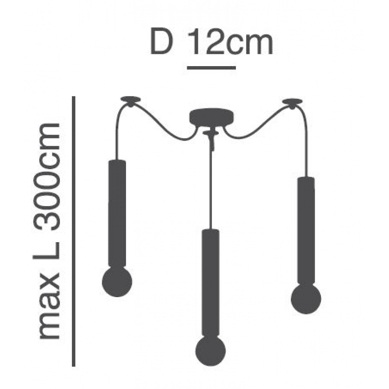SE21-BL-5-BL3 ADEPT TUBE BLACK Black Pendant+ SE21-BL-5-BL3 ADEPT TUBE BLACK Black Pendant+