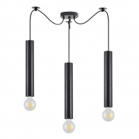 SE21-BL-5-BL3 ADEPT TUBE BLACK Black Pendant+ SE21-BL-5-BL3 ADEPT TUBE BLACK Black Pendant+