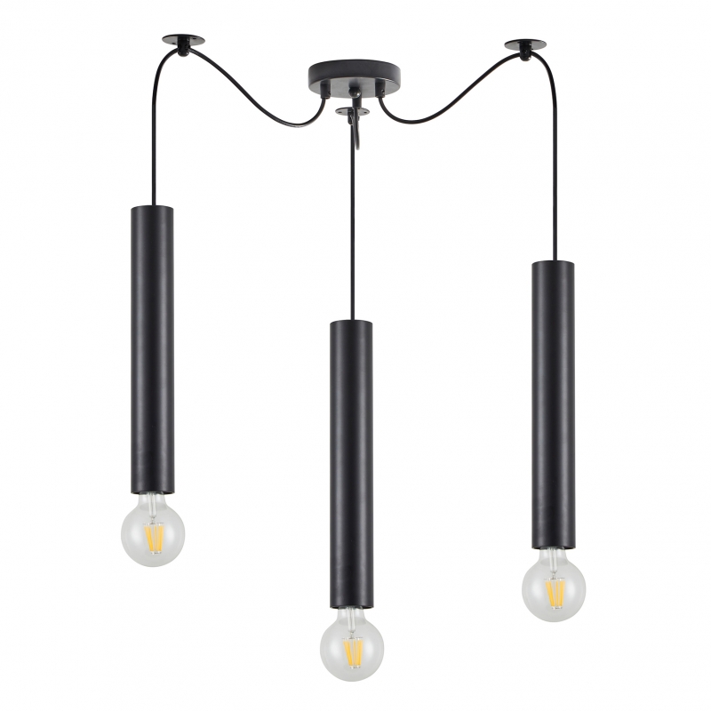 SE21-BL-5-BL3 ADEPT TUBE BLACK Black Pendant+ SE21-BL-5-BL3 ADEPT TUBE BLACK Black Pendant+