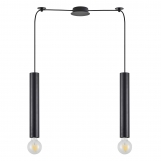 SE21-BL-5-BL2 ADEPT TUBE BLACK Black Pendant+