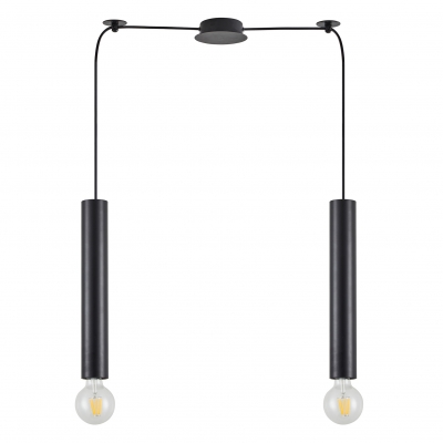 SE21-BL-5-BL2 ADEPT TUBE BLACK Black Pendant+