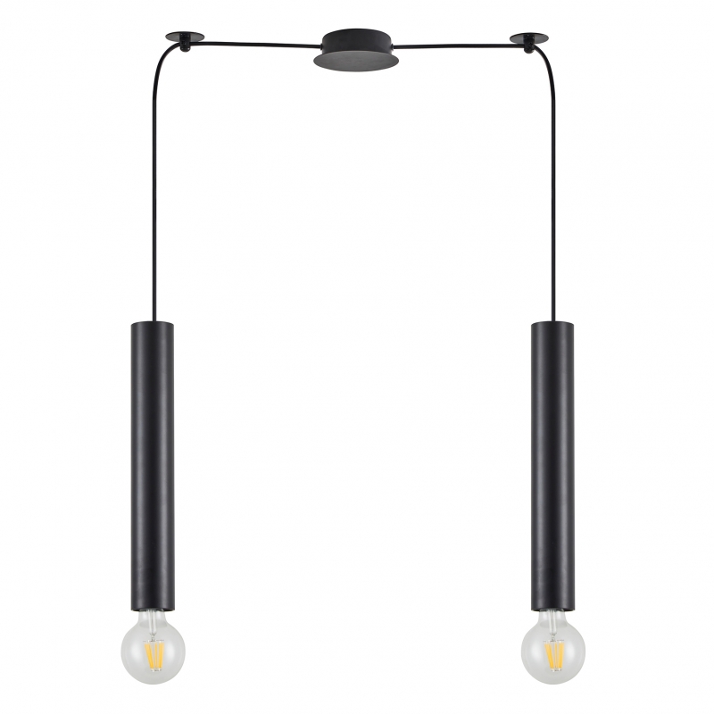 SE21-BL-5-BL2 ADEPT TUBE BLACK Black Pendant+ SE21-BL-5-BL2 ADEPT TUBE BLACK Black Pendant+