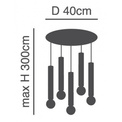 SE21-BL-5-5BL ADEPT TUBE BLACK Black Pendant+ SE21-BL-5-5BL ADEPT TUBE BLACK Black Pendant+