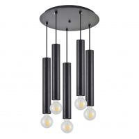 SE21-BL-5-5BL ADEPT TUBE BLACK Black Pendant+ SE21-BL-5-5BL ADEPT TUBE BLACK Black Pendant+