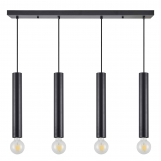 SE21-BL-5-4BL ADEPT TUBE BLACK Black Pendant+