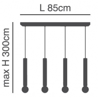 SE21-BL-5-4BL ADEPT TUBE BLACK Black Pendant+ SE21-BL-5-4BL ADEPT TUBE BLACK Black Pendant+
