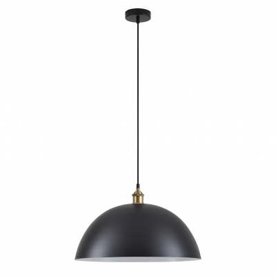 SE21-BR-10-MS50 MAGNUM Bronze Metal Pendant Black Shade with Black Fabric Cable+ SE21-BR-10-MS50 MAGNUM Bronze Metal Pendant Black Shade with Black Fabric Cable+
