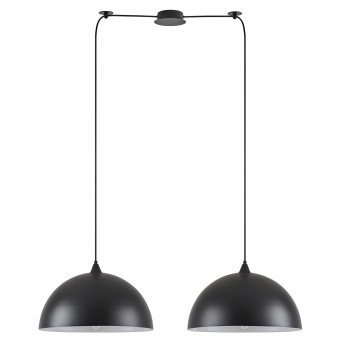 SE21-BL-B10-BL2-MS40 ADEPT PENDANT Black Metal Pendant+