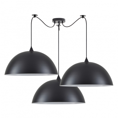 SE21-BL-B10-BL3-MS50 ADEPT PENDANT Black Metal Pendant+
