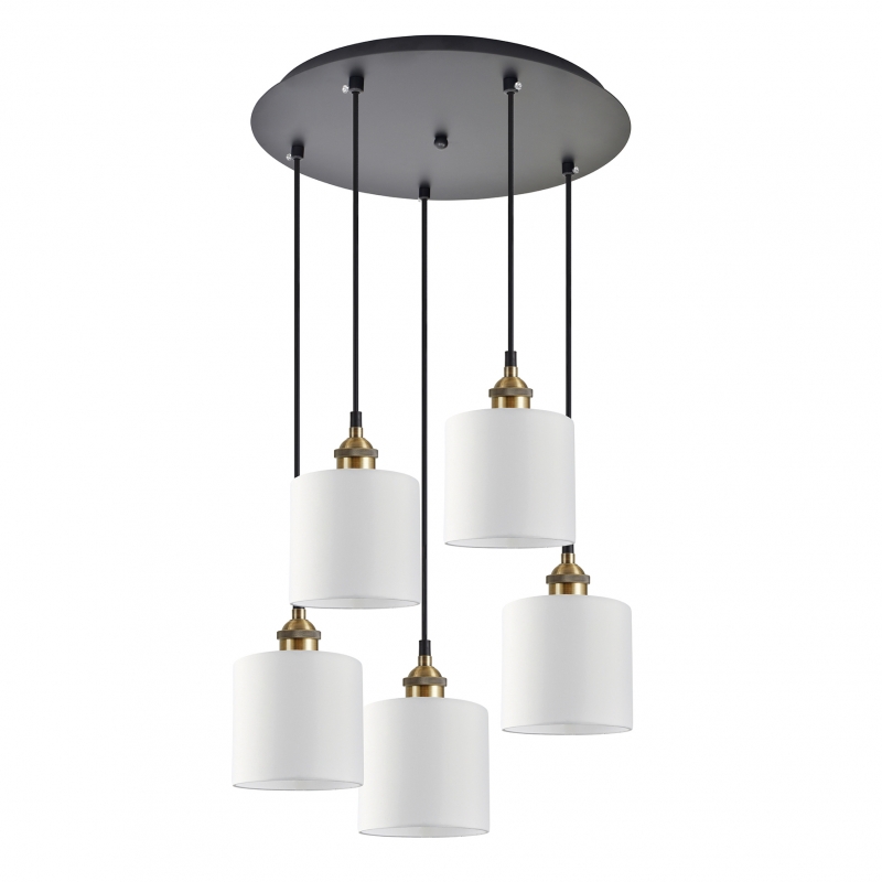 SE21-BR-10-5BL-SH1 MAGNUM BRONZE White Shade Pendant+ SE21-BR-10-5BL-SH1 MAGNUM BRONZE White Shade Pendant+