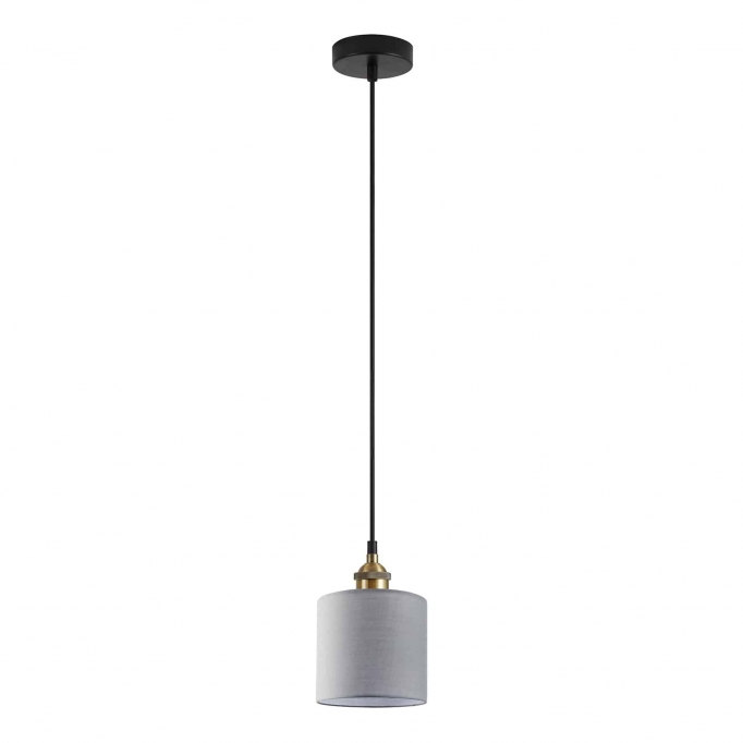 SE21-BR-10-SH2 MAGNUM BRONZE Grey Shade Pendant+