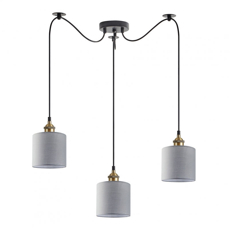 SE21-BR-10-BL3-SH2 MAGNUM BRONZE Grey Shade Pendant+ SE21-BR-10-BL3-SH2 MAGNUM BRONZE Grey Shade Pendant+