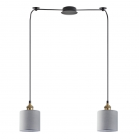 SE21-BR-10-BL2-SH2 MAGNUM BRONZE Grey Shade Pendant+ SE21-BR-10-BL2-SH2 MAGNUM BRONZE Grey Shade Pendant+