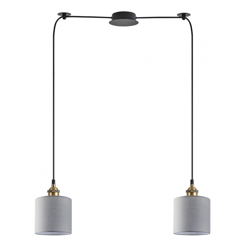 SE21-BR-10-BL2-SH2 MAGNUM BRONZE Grey Shade Pendant+ SE21-BR-10-BL2-SH2 MAGNUM BRONZE Grey Shade Pendant+