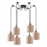 SE21-BR-10-BL6-SH3  MAGNUM BRONZE Brown Shade Pendant+