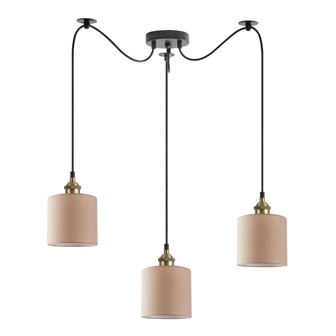 SE21-BR-10-BL3-SH3  MAGNUM BRONZE  Brown Shade Pendant+