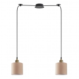 SE21-BR-10-BL2-SH3 MAGNUM BRONZE  Brown Shade Pendant+