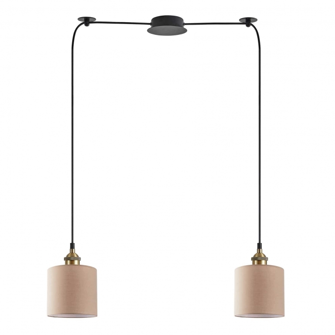 SE21-BR-10-BL2-SH3 MAGNUM BRONZE  Brown Shade Pendant+