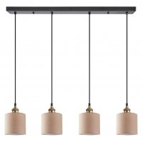 SE21-BR-10-4BL-SH3  MAGNUM BRONZE Brown Shade Pendant+