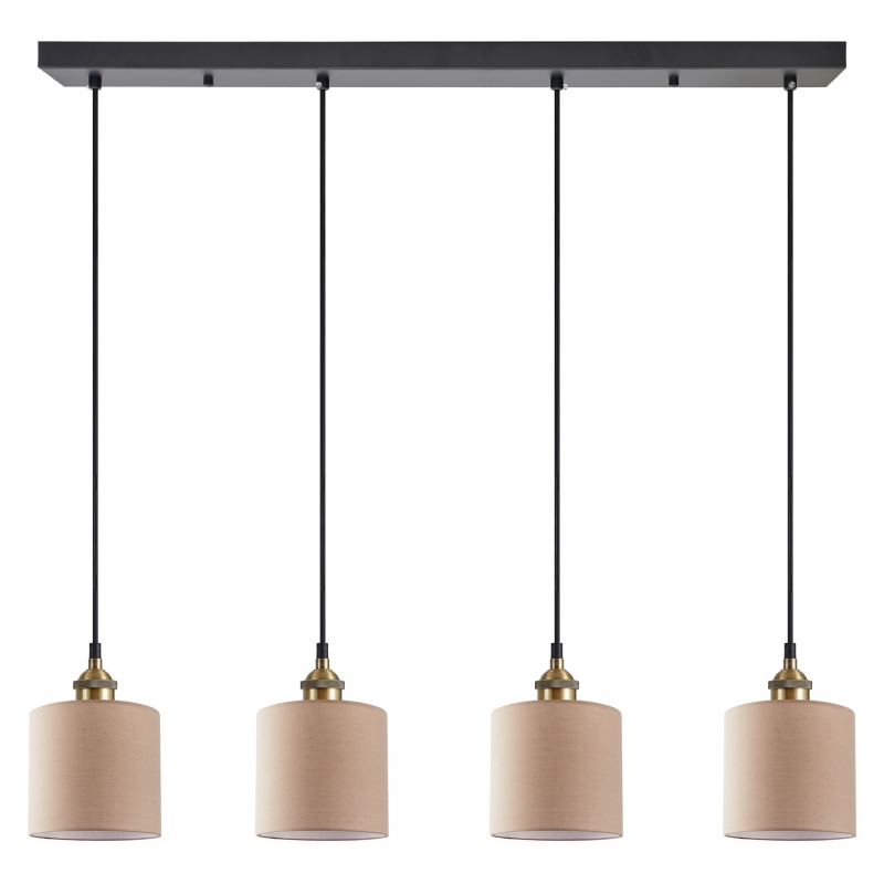 SE21-BR-10-4BL-SH3  MAGNUM BRONZE Brown Shade Pendant+