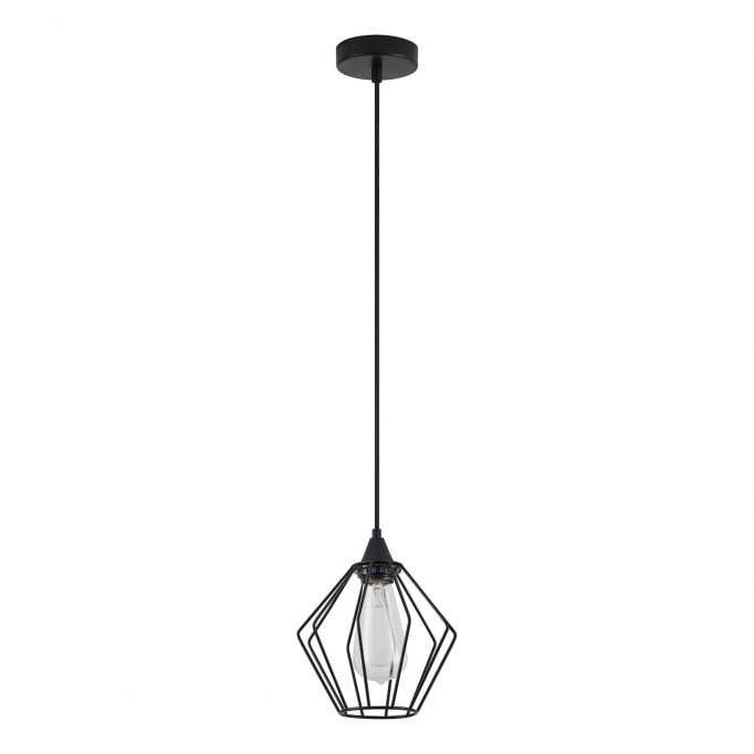 SE21-BL-B10-GR1 ADEPT PENDANT Black Metal Grid Pendant+