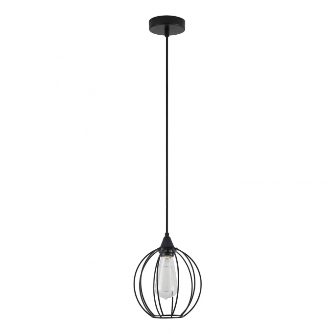 SE21-BL-B10-GR2 ADEPT PENDANT Black Metal Grid Pendant+