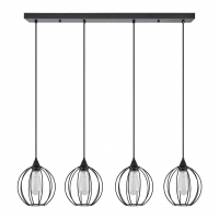 SE21-BL-B10-4BL-GR2 ADEPT PENDANT Black Metal Grid Pendant+